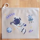 پوشه مدل زیپ دار طرح فضانورد