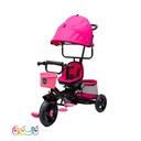 سه چرخه کودک کارن صورتی با سایبان