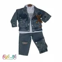 ست جین پسرانه با عروسک تدی