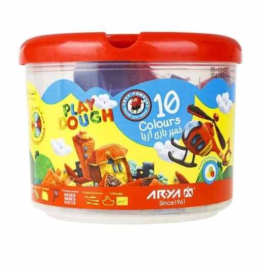 خمیر بازی آریا 10 عددی سطلی