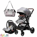 سرویس کالسکه کودک کیکابو مدل جولی با ساک لوازم