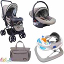 ست کالسکه و کریر مدل مدیا با روروئک و ساک کودک