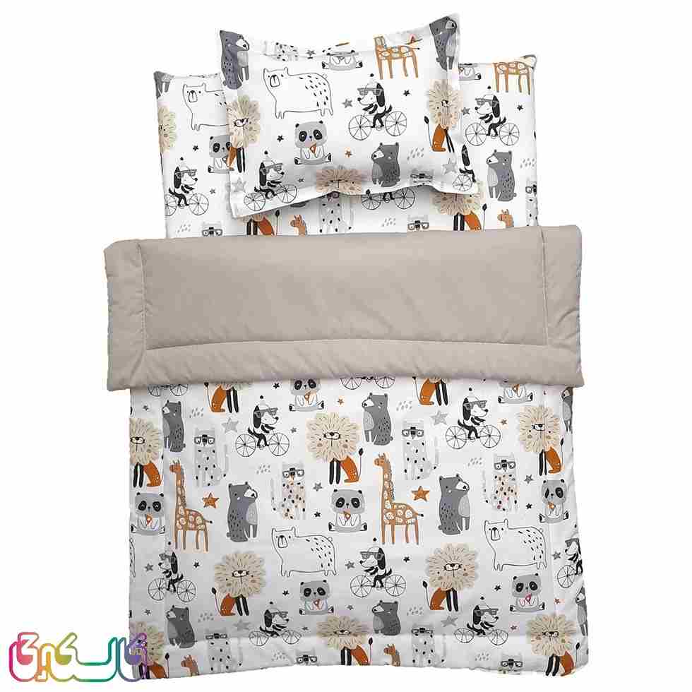 سرویس خواب 3 تکه نوزاد طرح شیر