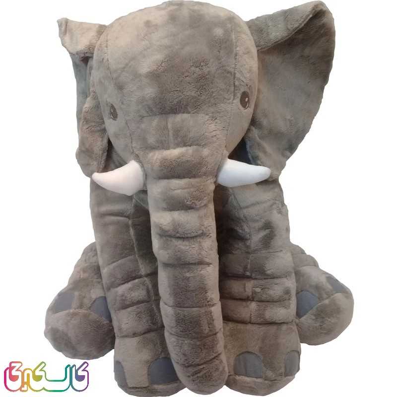 عروسک مدل فیل بالشتی mommy elephant ارتفاع 62 سانتی متر