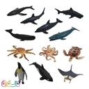 فیگور مدل حیوانات دریایی مجموعه 12 عددی