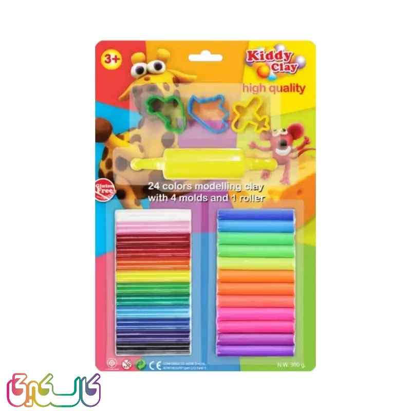 خمیر بازی 24 رنگ همراه ابزار