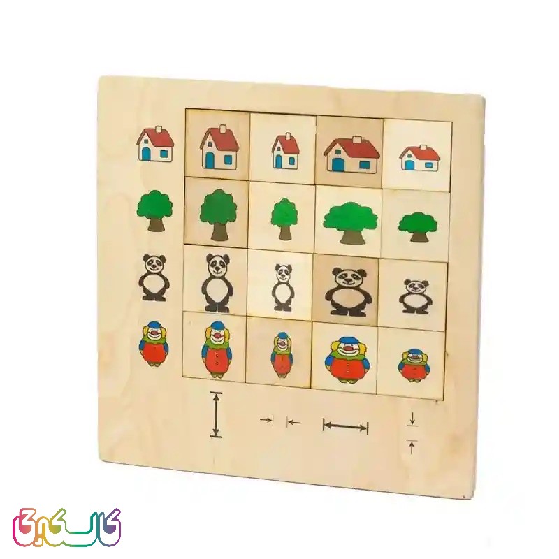 بازی آموزشی مدل پازل چوبی هوشمند