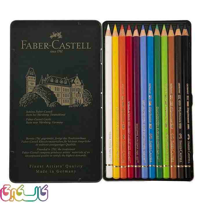 مداد رنگی 12 رنگ پلی کروم فابرکاستل Polychromos