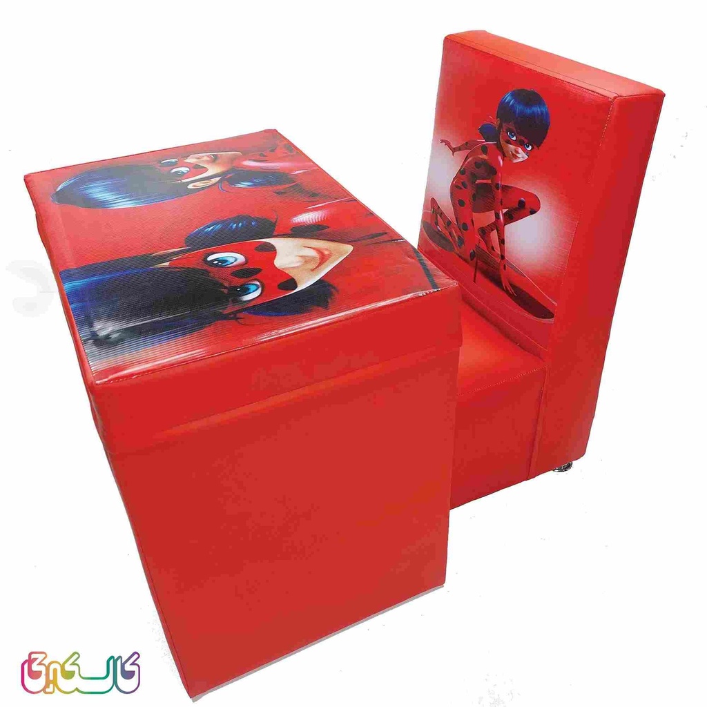 ست میز و صندلی کودک مدل کفشدوزک