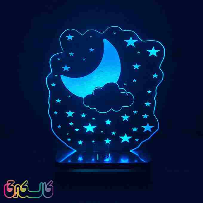 چراغ خواب طرح آسمان شب مدل هفت رنگ