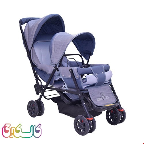 اسکلت کالسکه دوقلو کودک مدل سوپر