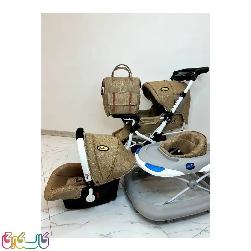 سرویس تشک کالسکه 4 تیکه چیچک