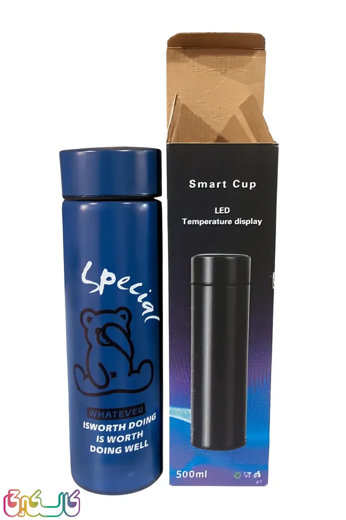 فلاسک استیل کودک ۵۰۰ میلی با نمایشگر دما