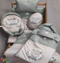 سرویس خواب نوزاد ۶ تیکه مدل سفید برفی