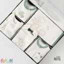 ست جعبه ای 13 تیکه لباس نوزاد نیلی