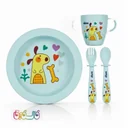 سرویس غذاخوری 5 تیکه کودک چیکو شبنم (Chicco)