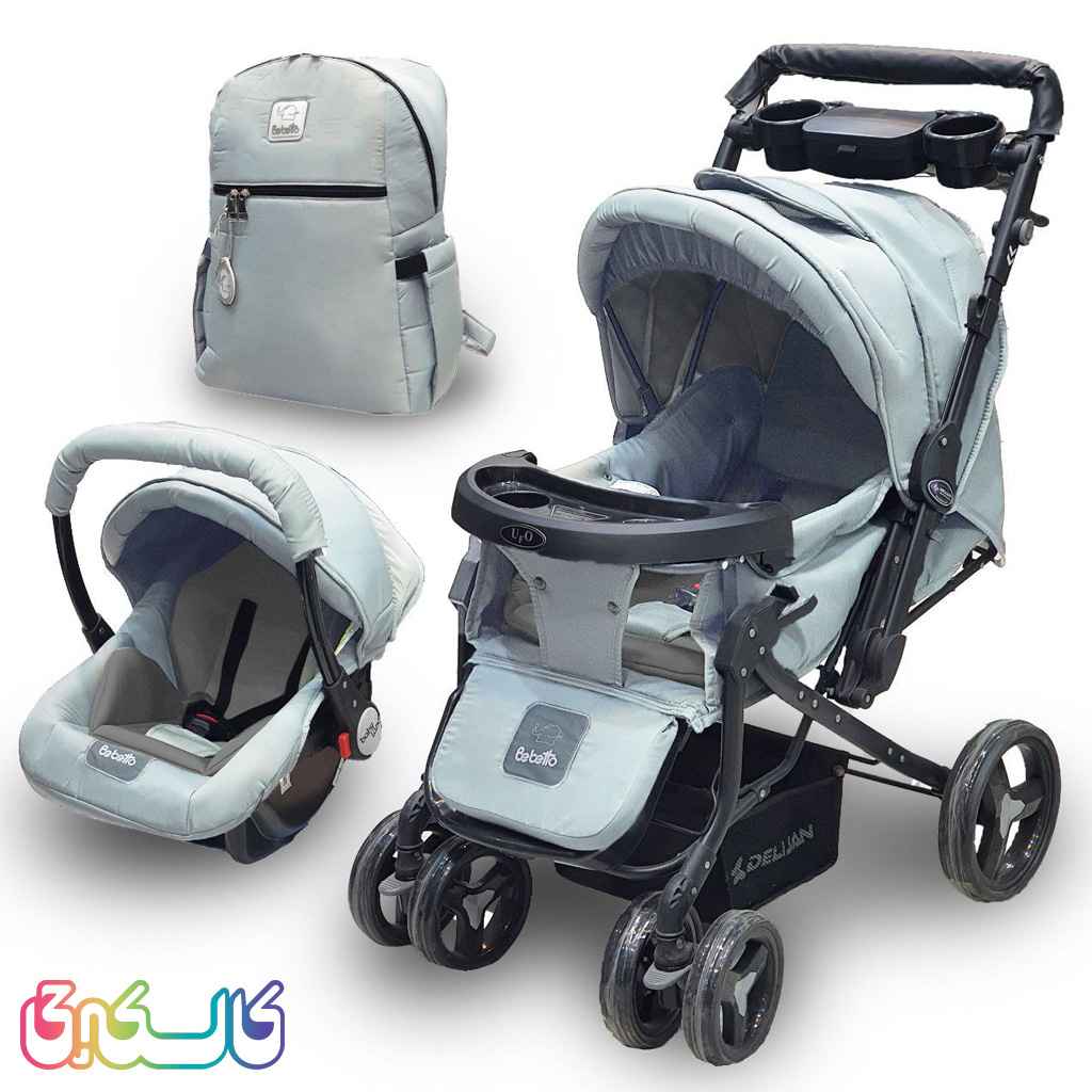 ست 3 تکه تشک کالسکه براق چیکو ببتو