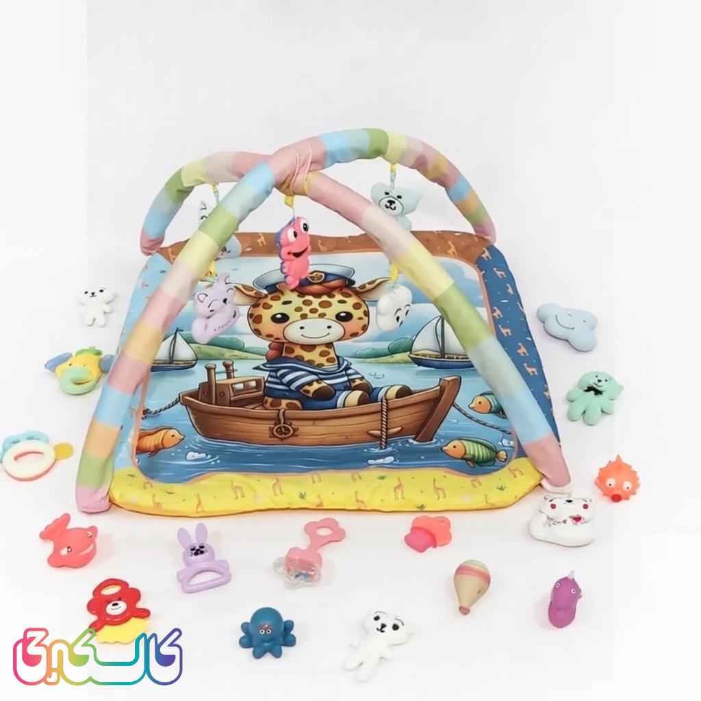 تشک بازی نوزاد آیلین مدل مخمل مستطیل