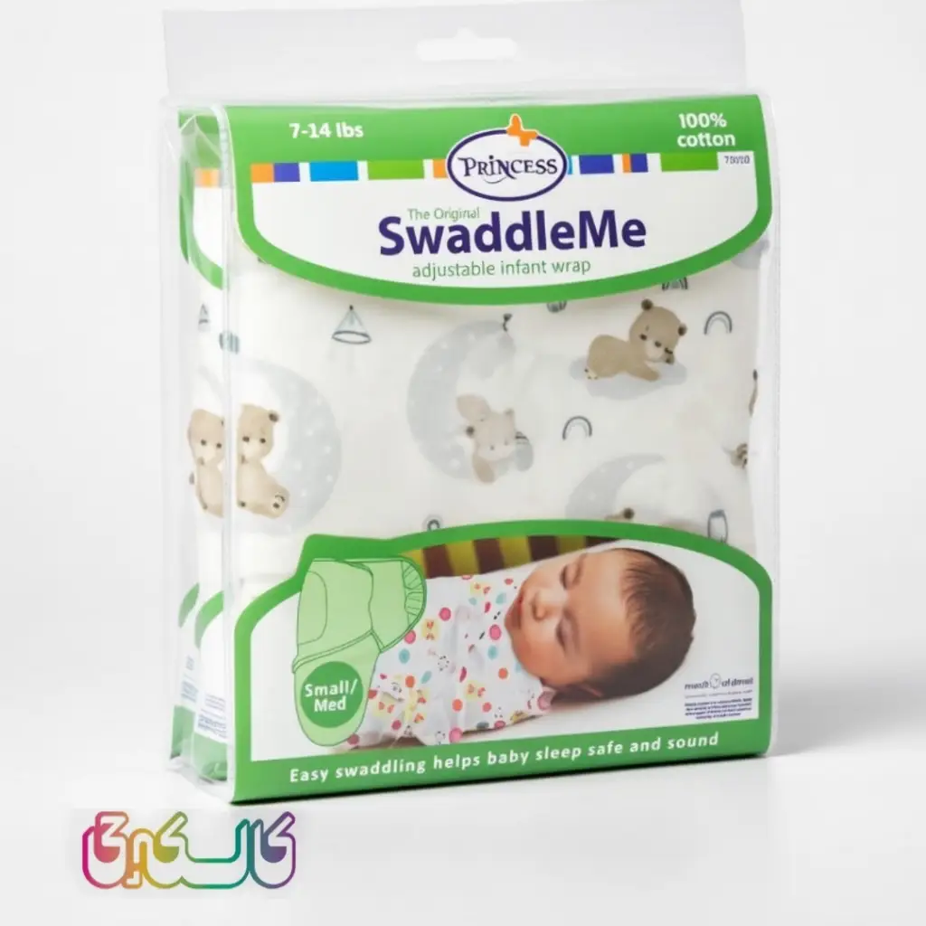 قنداق چسبی مخمل نوزاد برند پرنسس