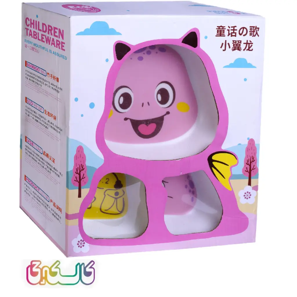 ست غذاخوری کودک 5 تکه بامبو خارجی