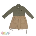 کت سارافون دخترانه جیب دار