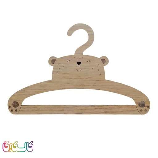 چوب لباسی نوزاد مدل Bear بسته 5 عددی