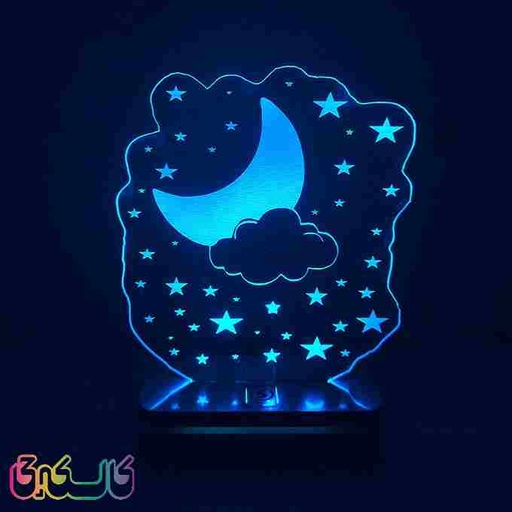 چراغ خواب طرح آسمان شب مدل هفت رنگ