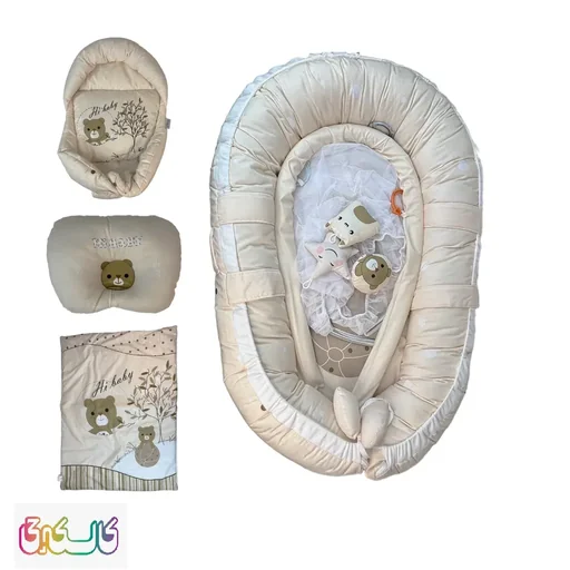 سرویس خواب مخمل گارد دار شش تکه نوزاد آسیم