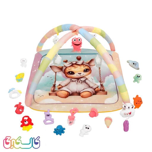 تشک بازی نوزاد آیلین مدل مخمل مستطیل