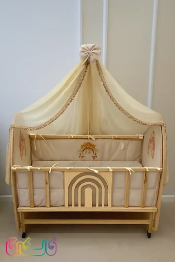 تخت و گهواره نوزاد ماتاکیدز مدل رنگین کمان