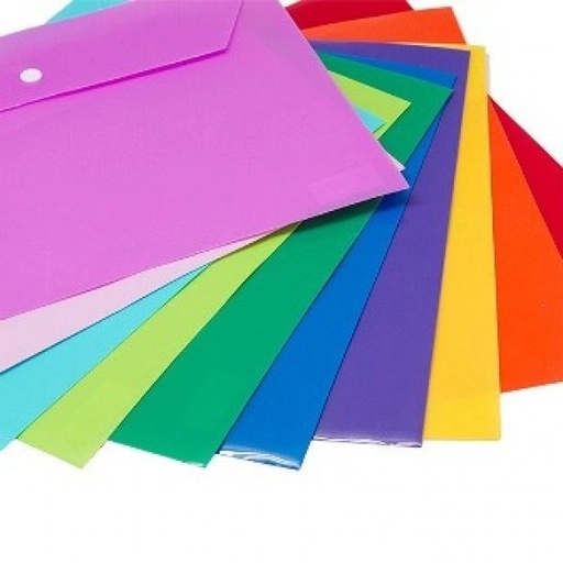 پوشه دکمه دار پاپکو مدل A4 بسته 10 عددی