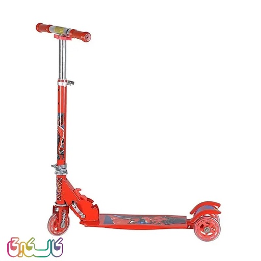 اسکوتر کودک مدل سه چرخ طرح مرد عنکبوتی