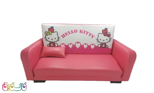 مبل دونفره کودک مدل تختخواب شو طرح کیتی