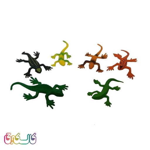 فیگور حیوانات طرح جانوران خزنده مجموعه 15 عددی