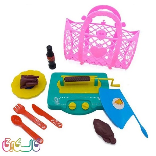 ست اسباب بازی آشپزخانه مدل سبد باربیکیو