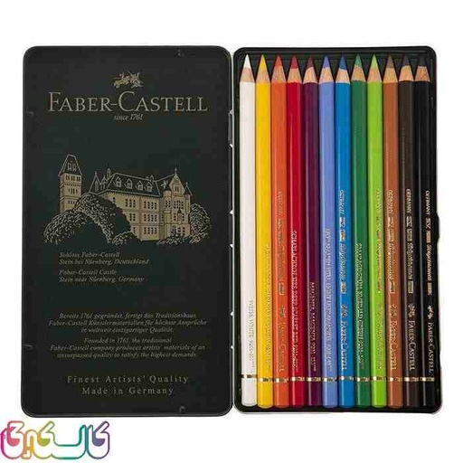 مداد رنگی 12 رنگ پلی کروم فابرکاستل Polychromos